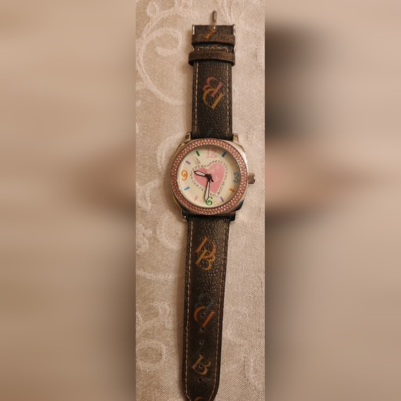 Dooney & Bourke Pink Crystal Monogram Watch - Picture 5 of 6
